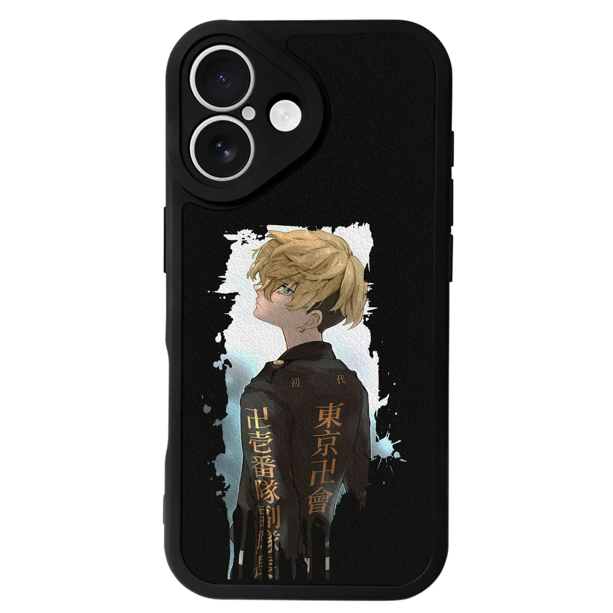 東京リベンジャーズ グッズ,松野千冬 - IPhone 16シリーズ対応 ・ シリコンスマホケース ・ レザー調 ・ 高精度フィット ・ 耐衝撃 ・ ワイヤレス充電対応 ・ 精密カット